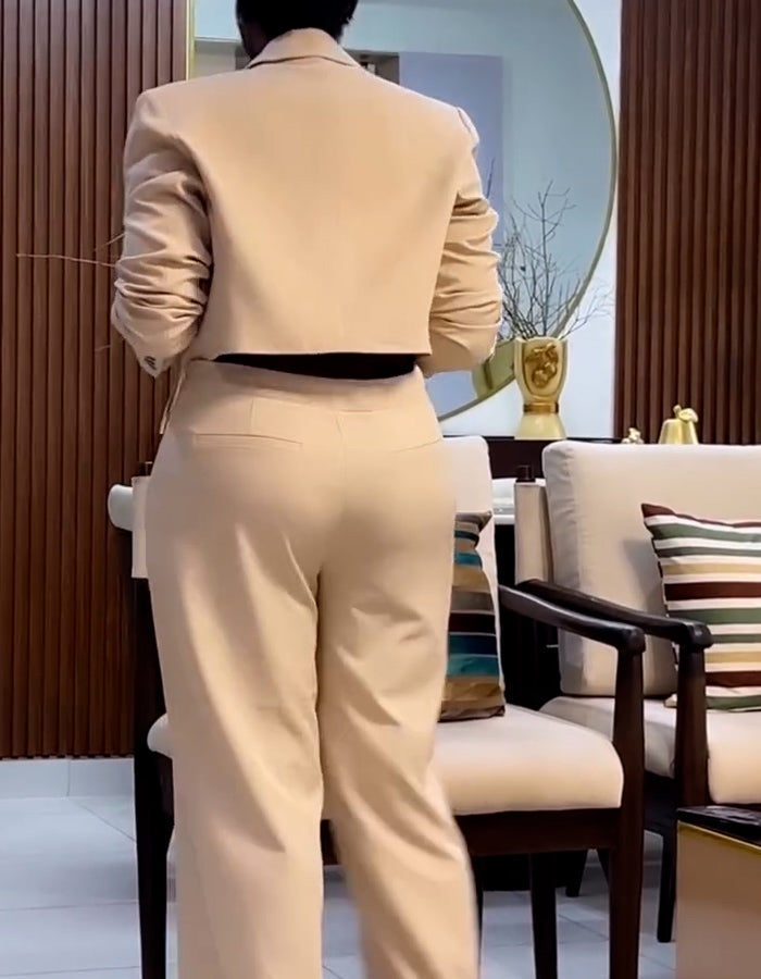 White Slim Two-Piece Sets