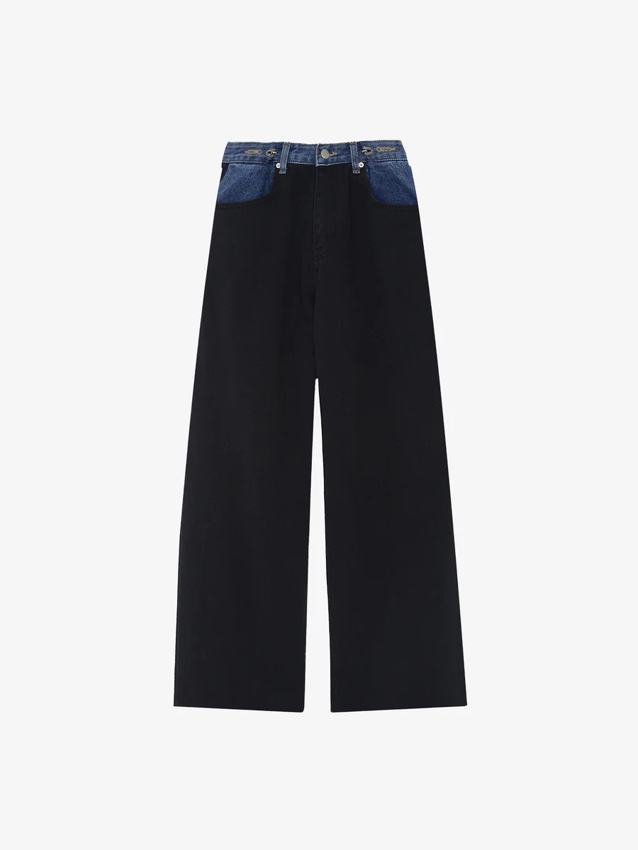 Hayla Contrast Denim Pants