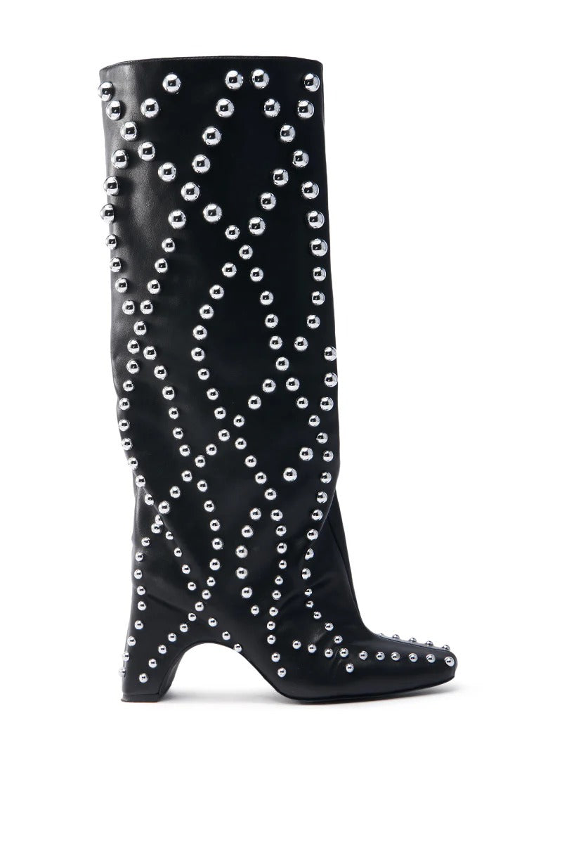 Black Embellished Boot