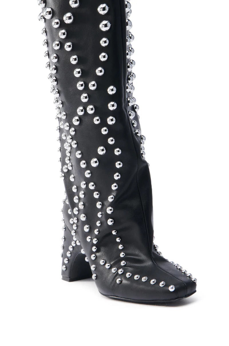 Black Embellished Boot